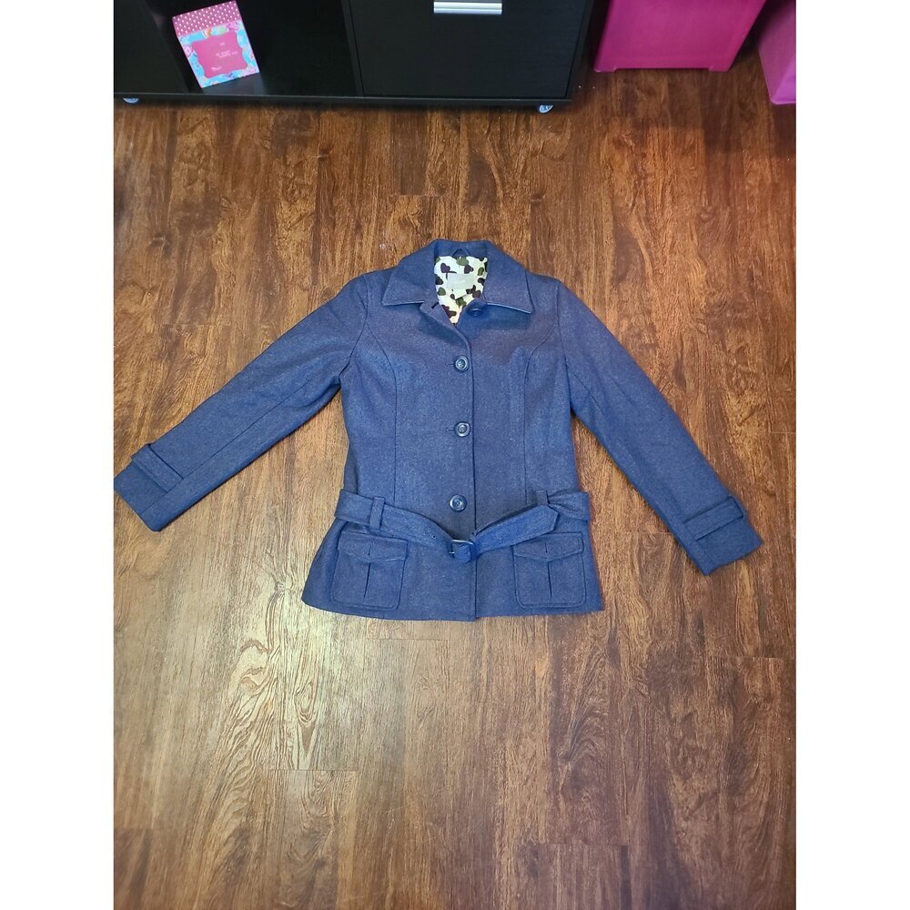Delia's Navy Wool Coat‎ size Large